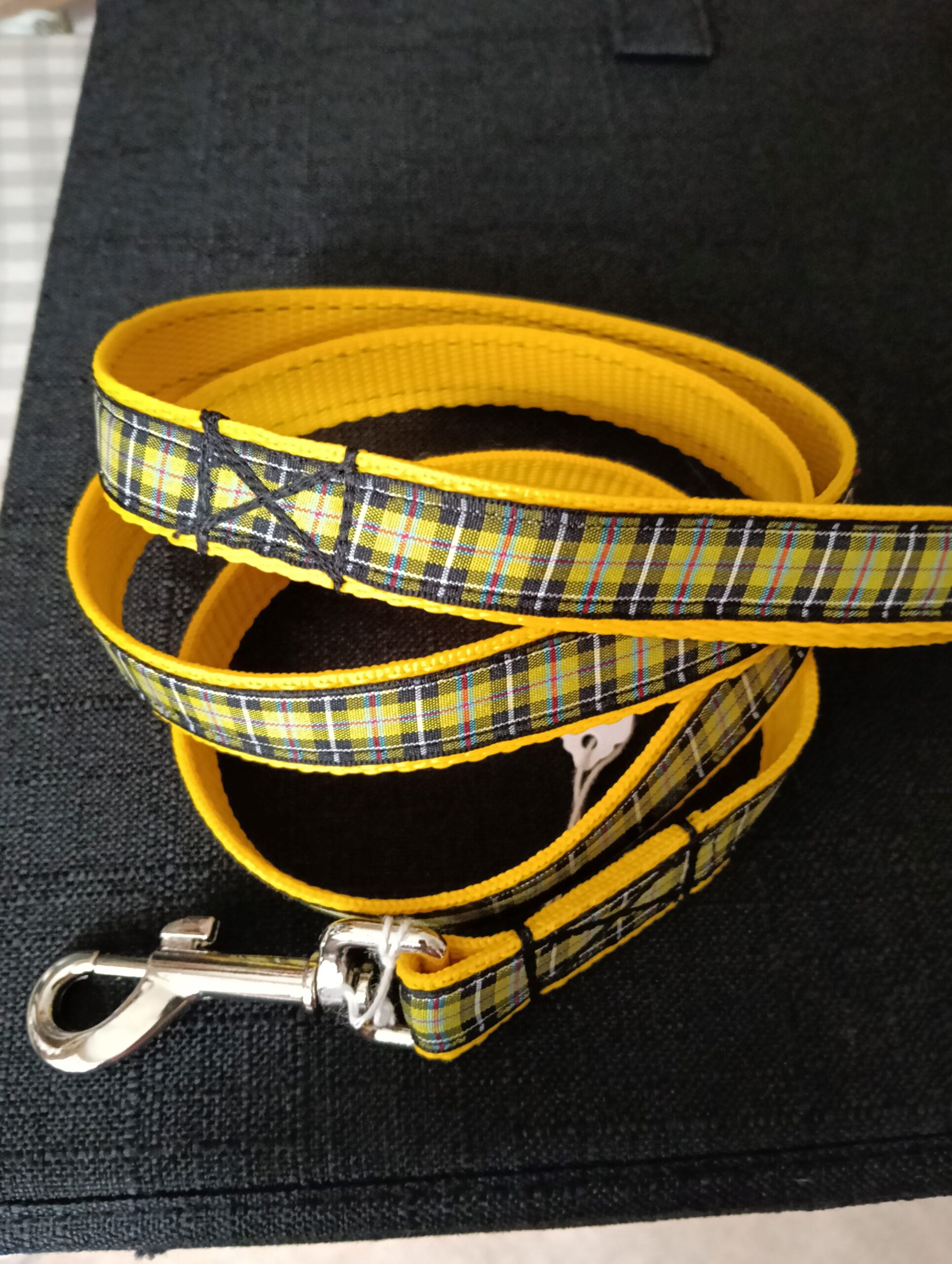 Cornish Tartan on Yellow Webbing - Image 3